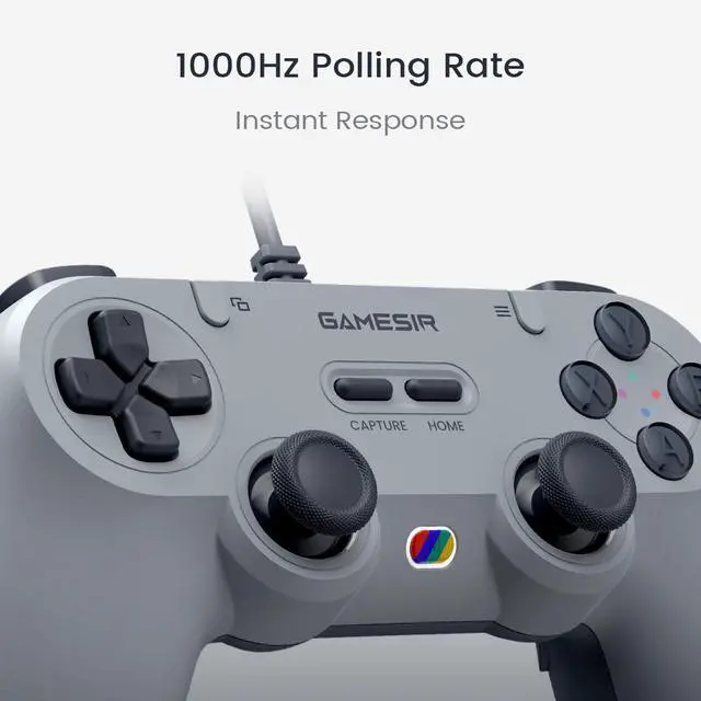 Alt view image 5 of 7 - GameSir Tegenaria Lite Wired Symmetric Game Controller(Gray)