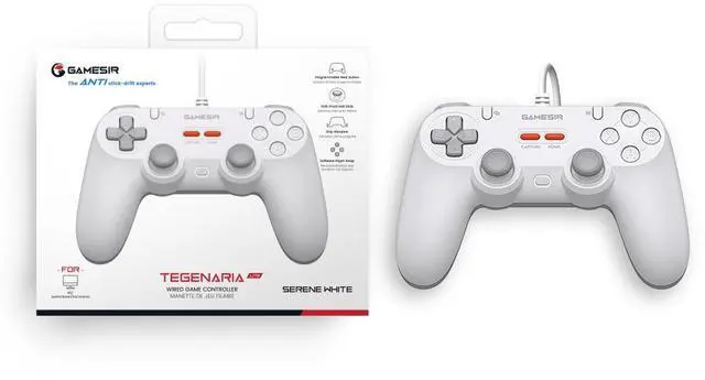 Alt view image 6 of 6 - GameSir Tegenaria Lite Wired Symmetric Game Controller(Gray) Serene White