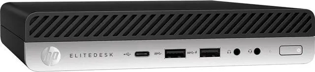 Alt view image 3 of 4 - HP EliteDesk 800 G4 Desktop Mini PC, Intel Six Core i5 8600 3.1Ghz, 16GB DDR4 RAM, 256GB NVMe M.2 SSD, WiFi, USB Type C, Windows 10 Pro