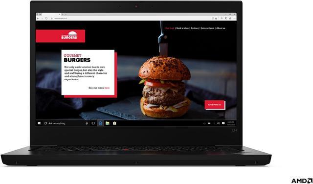 Alt view image 8 of 10 - Lenovo Laptop ThinkPad L14 Gen 1 (AMD) AMD Ryzen 5 PRO 4650U 8GB Memory 256 GB PCIe SSD AMD Radeon Graphics 14.0" Non-Touch Screen Windows 10 Pro 64-bit 20U5000WUS