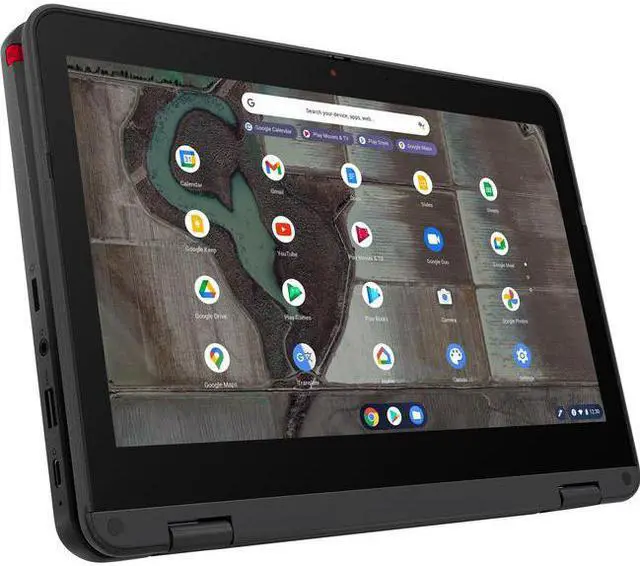 Main image of Lenovo 500e Chromebook Gen 3 82JB0001US 11.6" Touchscreen Rugged 2 in 1 Chromebook - HD - 1366 x 768 - Intel Celeron N5100 Quad-core (4 Core) 1.10 GHz - 4 GB RAM - 32 GB Flash Memory - Gray