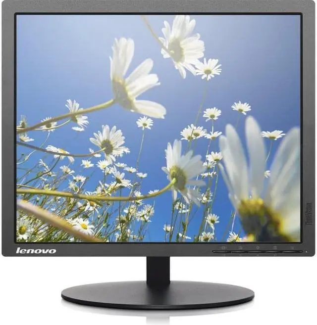 Alt view image 13 of 20 - Lenovo ThinkVision T1714p 17 Inch Square LED Backlit LCD Monitor