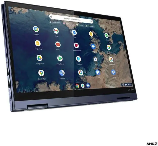 Alt view image 6 of 18 - Lenovo ThinkPad C13 Yoga Chromebook Laptop, 13.3" FHD IPS Touch 300 nits, Ryzen 3 3250C, AMD Radeon Graphics, 4GB, 128GB SSD, Chrome Os