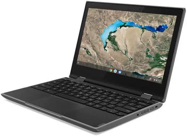Alt view image 5 of 18 - Lenovo 300e Chromebook 2nd Gen 81MB0004US 11.6" Touchscreen Chromebook - 1366 x 768 - Celeron N4000 - 4 GB RAM - 32 GB Flash Memory - Black