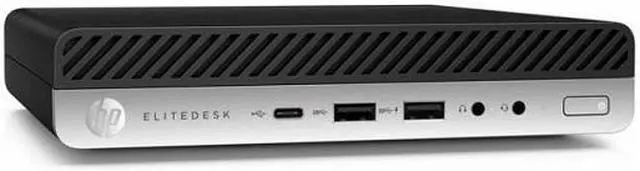 Alt view image 2 of 2 - HP Business Desktop EliteDesk 800 G3 Mini Intel Core i5 6th Gen 6500T (2.50GHz) 8GB DDR4 256 GB SSD Intel HD Graphics 530 Windows 10 Pro 64-bit -