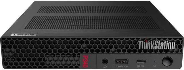 Alt view image 5 of 6 - Lenovo ThinkStation P340 30DF0089US Workstation - 1 x Intel Core i9 Deca-core (10 Core) i9-10900T 10th Gen 1.90 GHz - 32 GB DDR4 SDRAM RAM - 1 TB SSD - Tiny - Black - Intel Q470 Chip - Windows 11 Pro