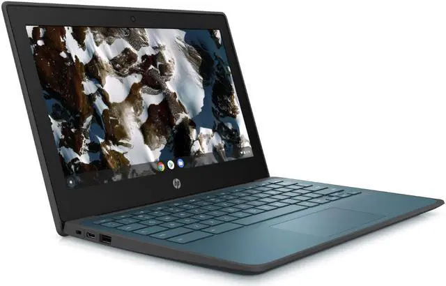Alt view image 5 of 9 - HP Chromebook 11 G9 EE 11.6" Chromebook - HD - 1366 x 768 - Intel Celeron N4500 Dual-core (2 Core) - 4 GB Total RAM - 32 GB Flash Memory - Intel Chip - Chrome OS - Intel UHD Graphics - English Ke