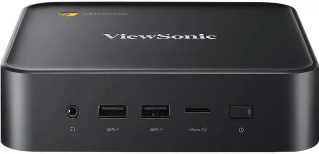 Alt view image 10 of 16 - Viewsonic NMP760 Chromebox - Intel Celeron 5205U Dual-core (2 Core) 1.90 GHz - 8 GB RAM DDR4 SDRAM - 64 GB Flash Memory Capacity - Intel Chip - Chrome OS - Intel UHD Graphics DDR4 SDRAM - IEEE 802.11a