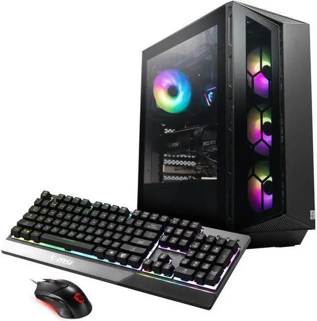 MSI Aegis RS Aegis RS 12TG-261US Gaming Desktop Computer - Intel Core i7 12th Gen i7-12700KF Dodeca-core (12 Core) 3.60 GHz - 16 GB RAM DDR5 SDRAM - 1 TB M.2 PCI Express NVMe SSD - Tower - Black
