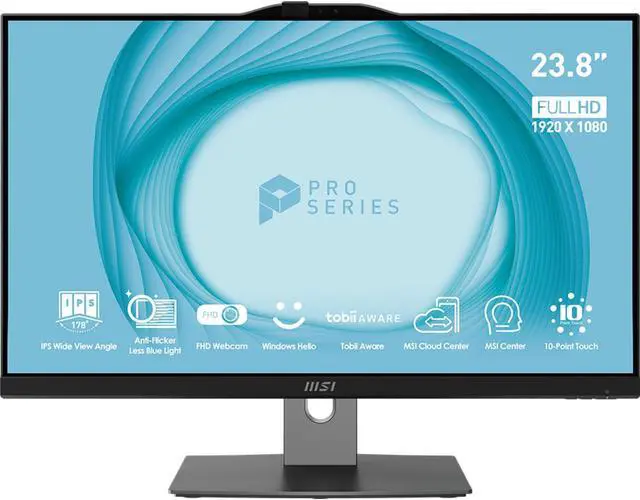 Alt view image 11 of 19 - MSI All-in-One Computer PRO AP243TP 12M-008US Intel Core i5-12400 8GB DDR4 500 GB M.2 SSD 23.8" Touchscreen Windows 11 Pro 64-bit