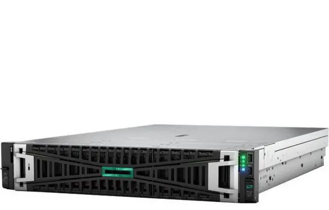 Main image of HPE ProLiant DL385 G11 2U Rack Server - 1x AMD EPYC 9124 (2.70 GHz) - 32GB RAM - 12Gb/s SAS Controller - AMD Chip - Gigabit Ethernet - 8x SFF - 800W  P55080-B21