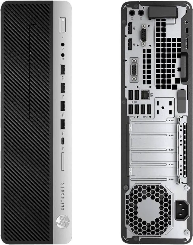 Alt view image 2 of 2 - HP EliteDesk 800 G3, Small Form Factor, Intel Core i5-6600 up to 3.90 GHz, 16GB DDR4, 250GB HDD, DVD-RW, No Operating System