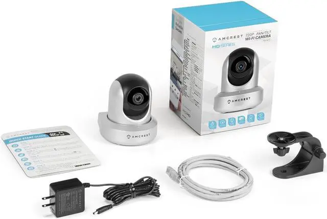 Alt view image 7 of 8 - Amcrest HDSeries 720P WiFi Wireless IP Security Surveillance Camera System IPM-721S (Silver), Works with Alexa