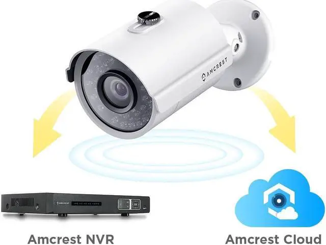 Alt view image 3 of 8 - Amcrest IP3M-954E ProHD Outdoor 3 Megapixel POE Security Bullet Camera - IP66 Weatherproof, 3MP (2048 TVL) - White