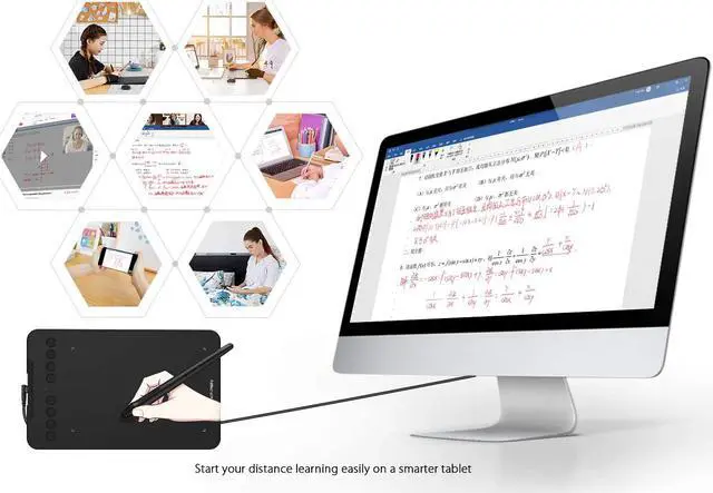 Alt view image 6 of 7 - XP-PEN Deco Mini7 Graphics Tablet 7 x 4.37 Inch Pen Tablet with Tilt Support Passive Pen and 8 Customizable Shortcut Keys Drawing Tablet Compatible with Chromebook for Online Teaching/E-Learning