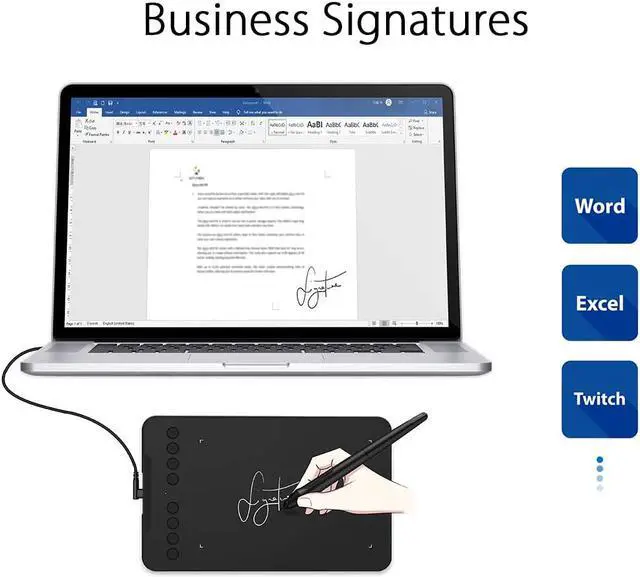 Alt view image 2 of 7 - XP-PEN Deco Mini7 Graphics Tablet 7 x 4.37 Inch Pen Tablet with Tilt Support Passive Pen and 8 Customizable Shortcut Keys Drawing Tablet Compatible with Chromebook for Online Teaching/E-Learning