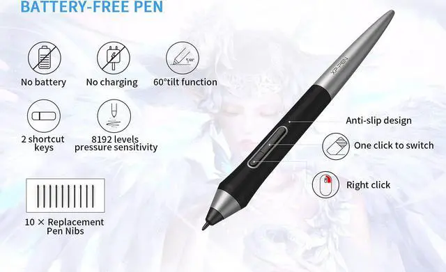 Alt view image 4 of 7 - XP-PEN Deco Pro MW Bluetooth Graphics Tablet Wireless Drawing Tablets Painting Pen Tablet for Drawing and Remote Learning