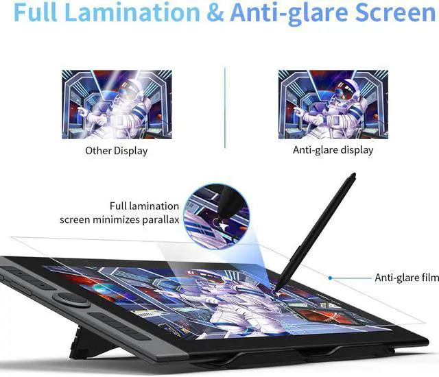 Alt view image 4 of 7 - XP-PEN Artist Pro 16 Drawing Pen Display 99% Adobe RGB 
1080P Graphics Monitor Drawing Pen Tablet 16 Inch Screen Supports a USB-C to USB-C Connection Tilt Function with X3 Smartchip stylus