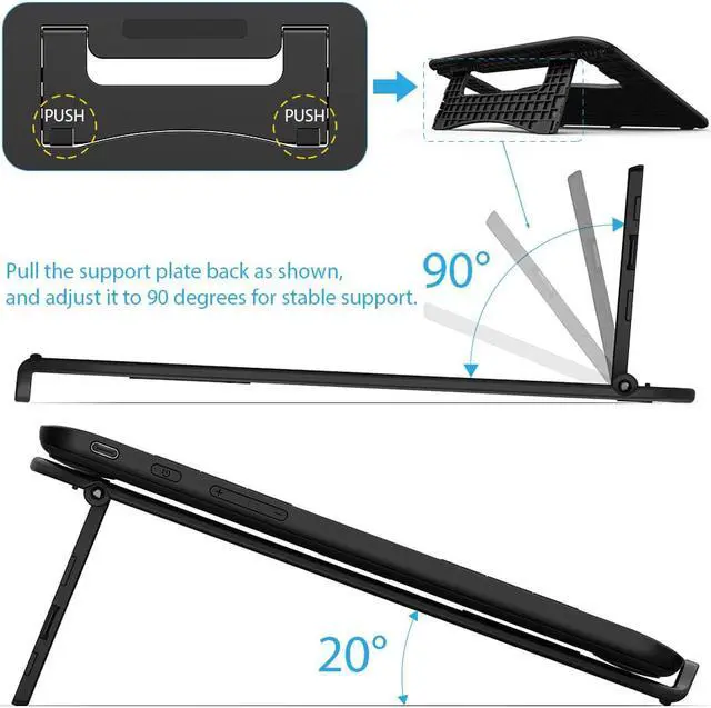 Alt view image 3 of 7 - XPPen Non-slip Drawing Tablet Stand for Artist 10/12/13 in Pen Dispaly Portable Graphic Tablet Holder for all 10"-13" Drawing Pad