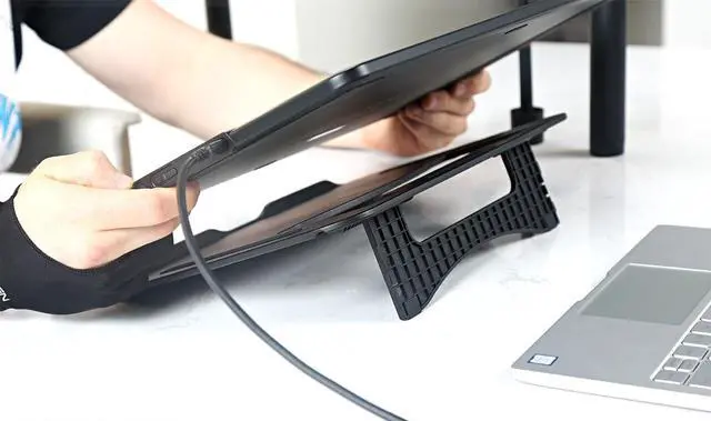 Alt view image 7 of 7 - XPPen Non-slip Drawing Tablet Stand for Artist 10/12/13 in Pen Dispaly Portable Graphic Tablet Holder for all 10"-13" Drawing Pad