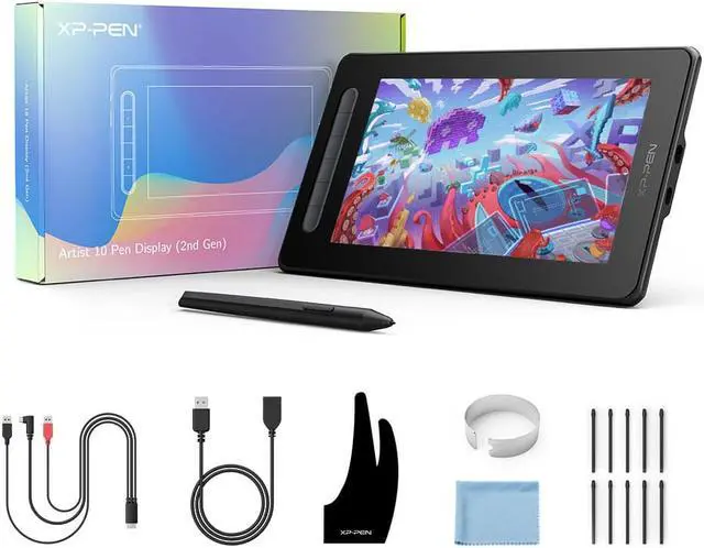 Alt view image 7 of 7 - XPPen Artist 10 2nd Graphic Tablet with Screen 10in Ddigital Art Drawing Tablets with Pen for Beginner