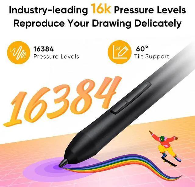 Alt view image 2 of 7 - XPPen Deco 640 6x4 Inch OSU Drawing Tablet for E-Learning, Compatible with Mac/Windows/Chromebook, 16384 Pressure Levels