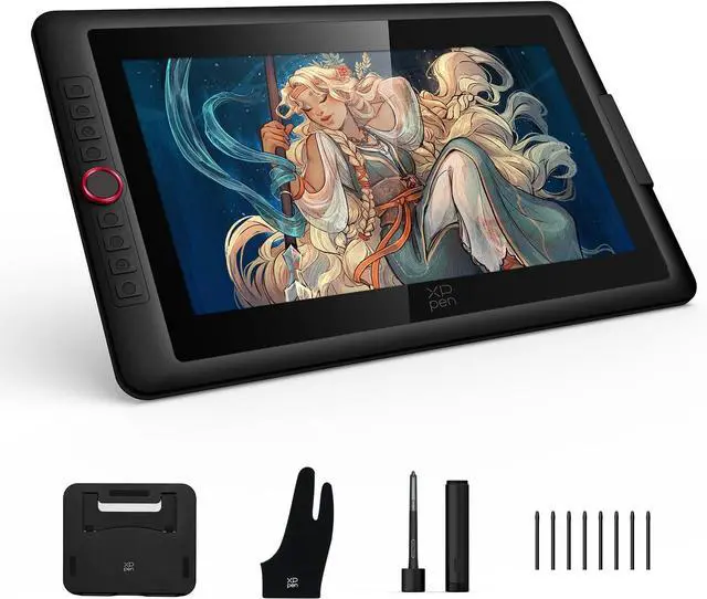 Main image of XP-PEN Artist15.6 Pro V2 15.6 Inch Drawing Pen Display Full-Laminated Drawing Monitor with Tilt Function and Red Dial (16384 Levels Pen Pressure)