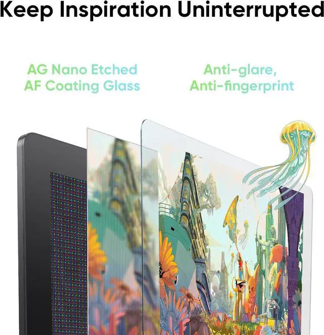Alt view image 3 of 7 - XPPen Artist Pro 24 Gen2 4K Drawing Tablet with Screen, 23.8" Ultra HD Full Laminated AG Display, Dual 16384 Pen Pressure Stylus, Wireless Keydial, 99% Adobe RGB, E<1 Graphic Tablet