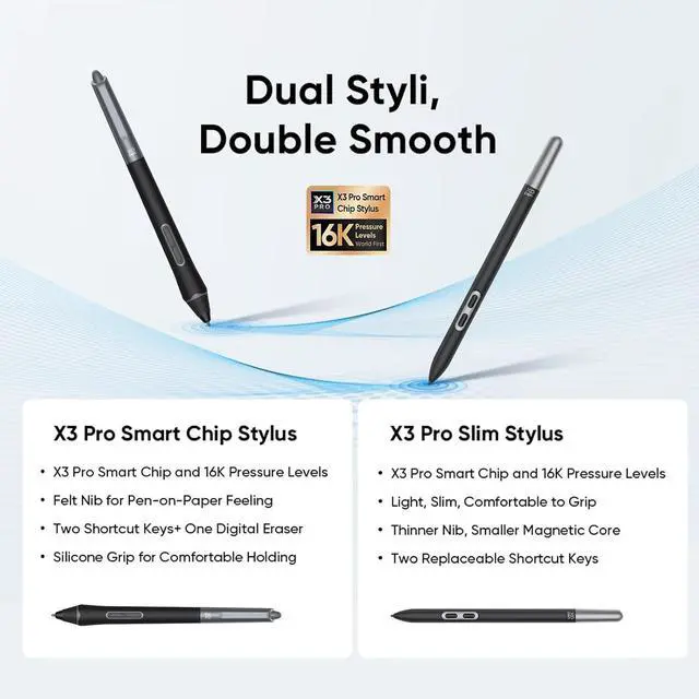 Alt view image 4 of 7 - XPPen Artist Pro 24 Gen2 165hz Drawing Tablet with 23.8"  Full Laminated AG Screen, E < 1 Graphic Tablet Drawing Monitor, Dual 16384 Pen Pressure Stylus, Bluetooth Keyboard, Storage Pen Case
