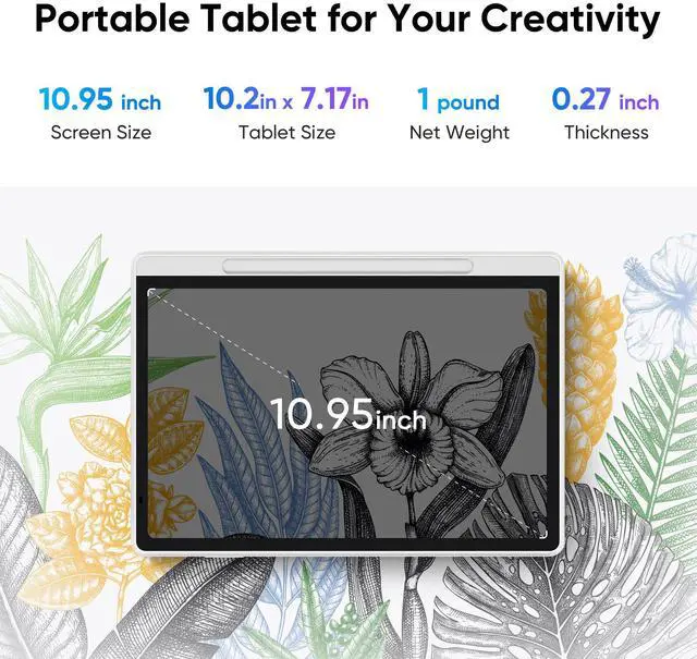 Alt view image 2 of 7 - XPPen Writing/Drawing Tablet No Computer Needed,Standalone Sketching Drawing Pad,XP Note Pad with Low Blue Light Screen/16384 Pen Pressure Stylus/8000mAh Battery/6GB + 128GB