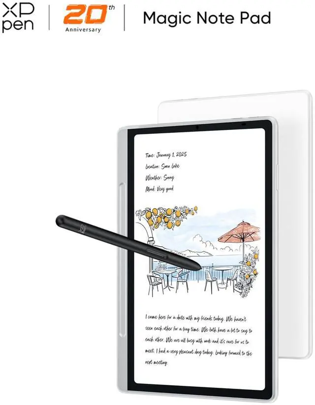 Main image of XPPen Writing/Drawing Tablet No Computer Needed,Standalone Sketching Drawing Pad,XP Note Pad with Low Blue Light Screen/16384 Pen Pressure Stylus/8000mAh Battery/6GB + 128GB