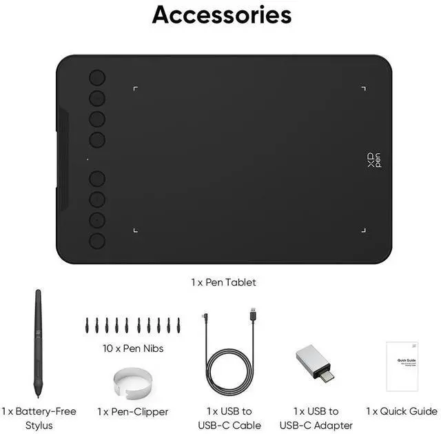 Alt view image 7 of 7 - XP-PEN Deco Mini7 Graphics Tablet 7 x 4.37 Inch Pen Tablet with Tilt Support Passive Pen and 8 Customizable Shortcut Keys Drawing Tablet Compatible with Chromebook for Online Teaching/E-Learning