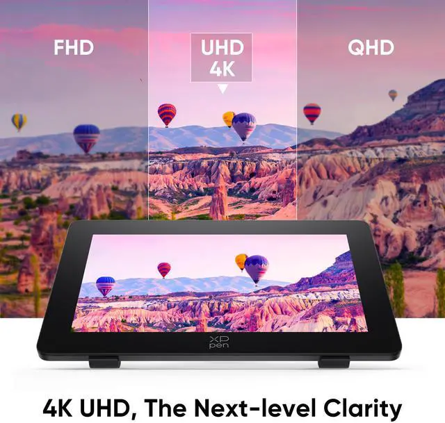 Alt view image 5 of 7 - XPPen Artist Pro Gen2 Drawing Tablet with Screen,23.8 inch Upgraded 4K Resolution Graphics Tablet,16384 Level Pen Pressure/Calman Verified Display,Graphic Monitor for Laptops with Two Pens