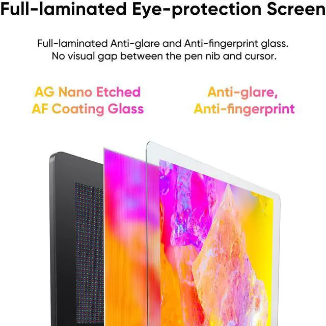 Alt view image 4 of 7 - XPPen Artist Pro Gen2 Drawing Tablet with Screen,23.8 inch Upgraded 4K Resolution Graphics Tablet,16384 Level Pen Pressure/Calman Verified Display,Graphic Monitor for Laptops with Two Pens