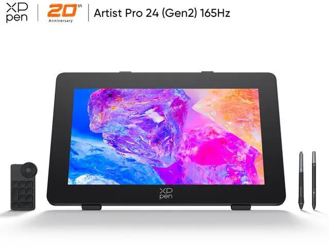 Main image of XPPen Artist Pro Gen2 Graphic Tablet,23.8inch Drawing Tablet with 2.5K Screen,Upgraded 165HZ Super Smooth Drawing Monitor,99% Adobe RGB Display,8192 Level Pen Pressure Digital Art Animation Tablet