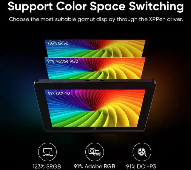 Alt view image 4 of 7 - XP-Pen Artist Pro Series Drawing Tablets, 14"/16" Graphic Display,Latest Gen 2 Design for Animation,1920x1200 Monitor 123% SRGB Color Gamut, 16384 Pressure Level X3 Pro Stylus for Computer