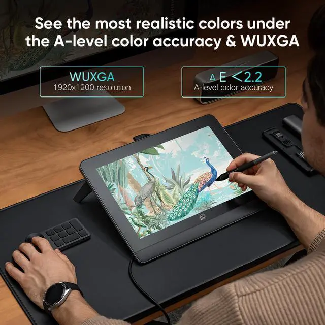 Alt view image 2 of 7 - XP-Pen Artist Pro Series Drawing Tablets, 14"/16" Graphic Display,Latest Gen 2 Design for Animation,1920x1200 Monitor 123% SRGB Color Gamut, 16384 Pressure Level X3 Pro Stylus for Computer