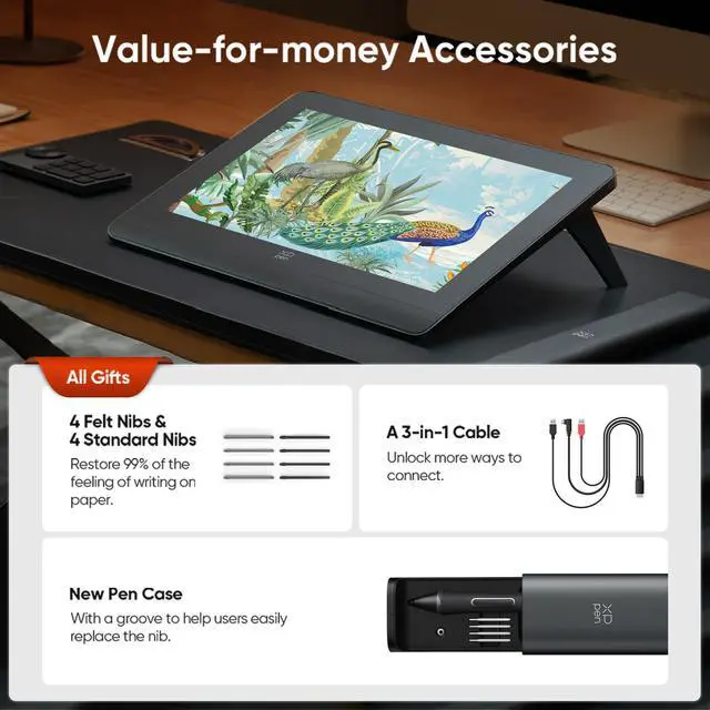 Alt view image 6 of 7 - XP-Pen Artist Pro Series Drawing Tablets, 14"/16" Graphic Display,Latest Gen 2 Design for Animation,2560 X 1600 Monitor 159% SRGB Color Gamut, 16384 Pressure Level X3 Pro Stylus for Computer 16 inch