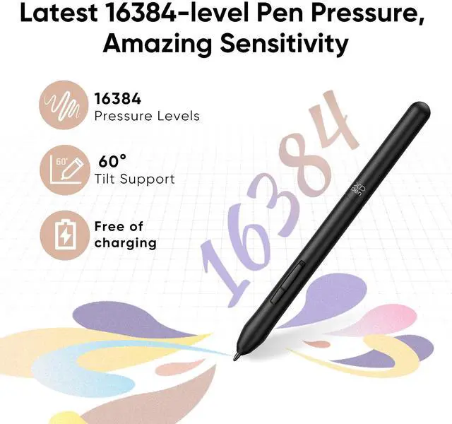 Alt view image 2 of 7 - XPPen Latest Small Deco Drawing Tablet with Pen,16384 Levels Pressure/60°Tilt Support,6x4inch Graphic Tablet Resolution 5080LPI for Phone/Computer, Portablet Drawing Pad for Digital Art/OSU Game