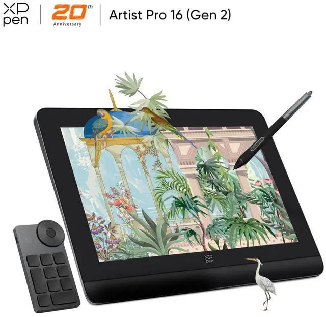 Main image of XP-Pen Artist Pro Series Drawing Tablets, 14"/16" Graphic Display,Latest Gen 2 Design for Animation,2560 X 1600 Monitor 159% SRGB Color Gamut, 16384 Pressure Level X3 Pro Stylus for Computer 16 inch