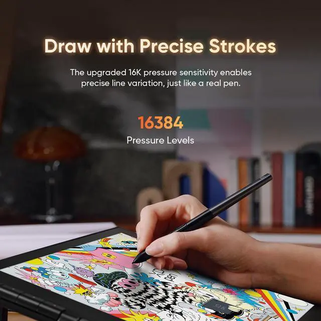 Alt view image 2 of 7 - XPPen Artist 16 3rd Graphic Tablet/Pro 15.4-inch Pen Display/1080P 16.7M Colors Drawing Monitor/16384-Levels X4 Smart Stylus/Anti-glare Eye-protection Drawing Tablet with Screen