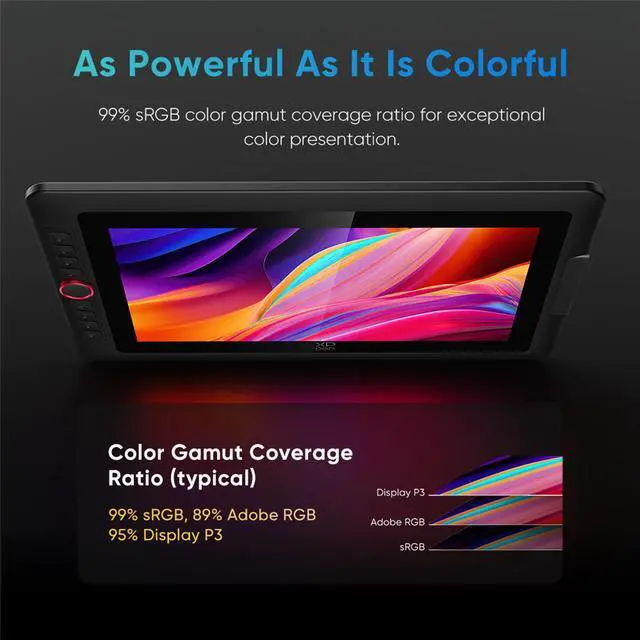 Alt view image 4 of 7 - XPPen Artist13.3 Pro V2 Drawing Display with Stand for Computers,Graphic Tablet with 1080P Screen, 16384 Pen Pressure Stylus, 99% sRGB Full-Laminated Pen Display