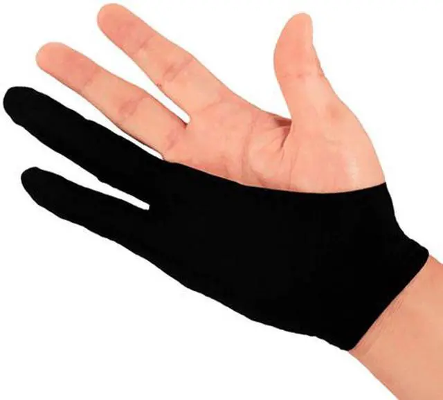 Alt view image 3 of 4 - XP-Pen AC01 Artist Anti-fouling Glove Lycra Glove for Drawing Tablet Pen Display LED Light Box Light Table free size(Black)
