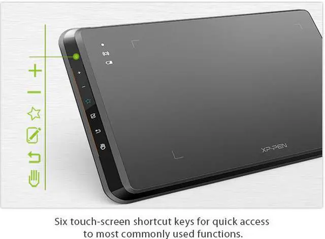Alt view image 4 of 7 - XP-Pen Star05 Wireless Drawing tablet Battery-free Stylus Graphics Drawing Tablet with Touch Express Keys