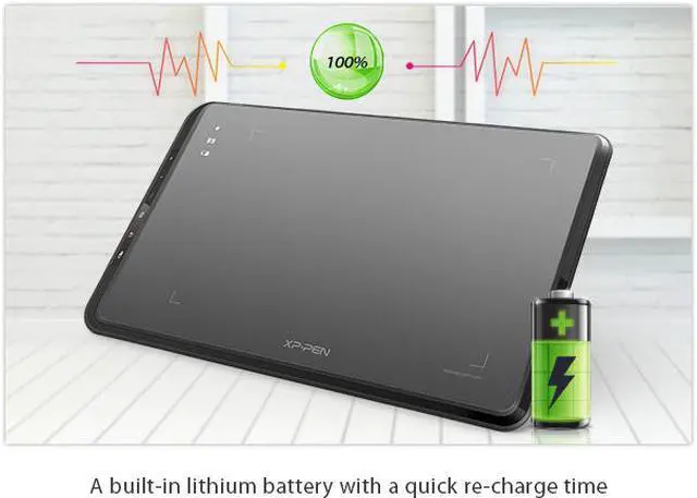 Alt view image 6 of 7 - XP-Pen Star05 Wireless Drawing tablet Battery-free Stylus Graphics Drawing Tablet with Touch Express Keys
