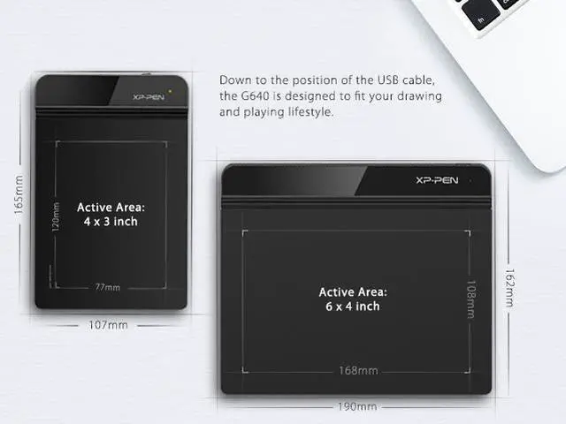 Alt view image 5 of 7 - XP-Pen StarG640 6x4 Inch osu! Ultrathin Tablet Drawing Tablet Digital Graphics Tablet with Battery-free Stylus(8192 levels pressure)