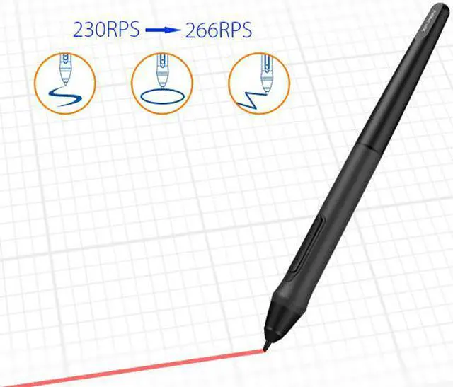 Alt view image 7 of 7 - XP-PEN Deco 03 Wireless 2.4G Digital Graphics Drawing Tablet Drawing Pen Tablet with Battery-free Passive Stylus and 6 Shortcut Keys (8192 levels pressure) 10x6 Inch