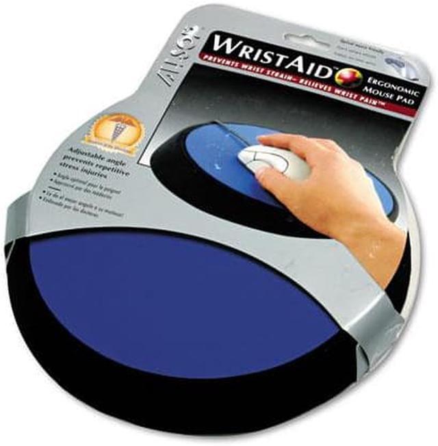 Alt view image 4 of 18 - Allsop Wrist Aid Ergonomic Circular Mouse Pad 9" dia. Cobalt 26226