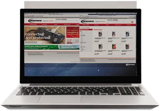 Alt view image 4 of 18 - Blackout Privacy Filter for 15.6" Widescreen Notebook, 16:9 Aspect Ratio BLF156W