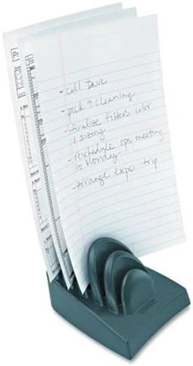 Alt view image 3 of 10 - Kensington InSight Priority Puck Five-Slot Desktop Copyholder Plastic Dark Blue/Gray 62061